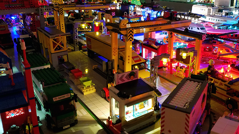LEGO City Freight and Delivery Area with Lights