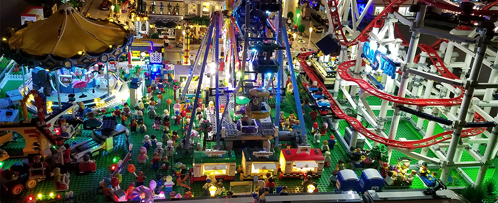 A portion of the LEGO amusement park