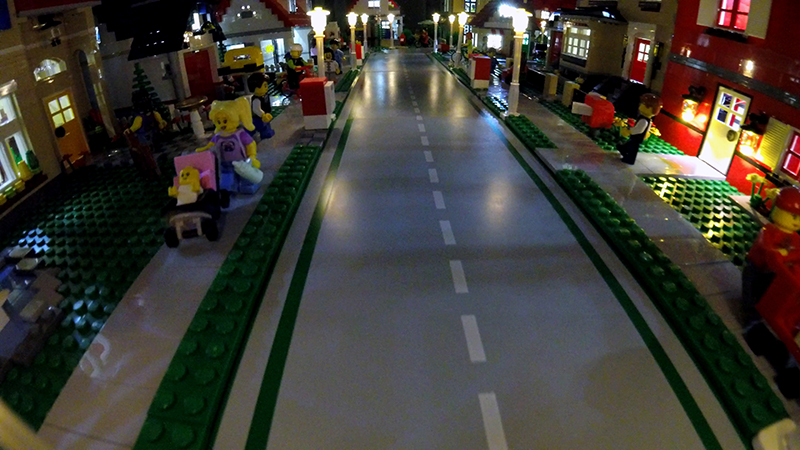 LEGO Houses with Lights